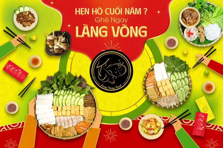 Các món đặc sản Bún Đậu Làng Vòng được trong bối cảnh hợp mặt bạn bè gia đình